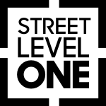 Black text 'STREET LEVEL ONE' on a white background